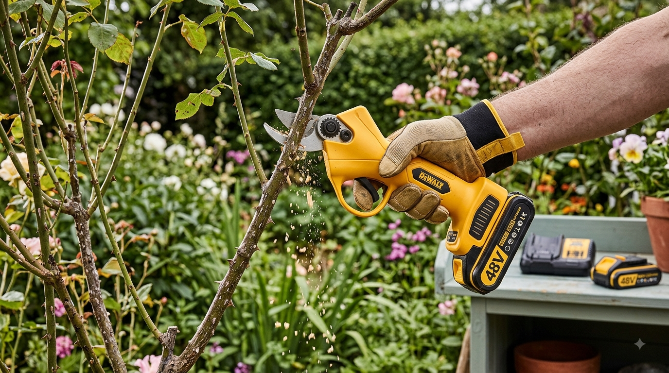 Cordless Garden Shear/ Pruner (DeWalt) – 48V Rechargeable