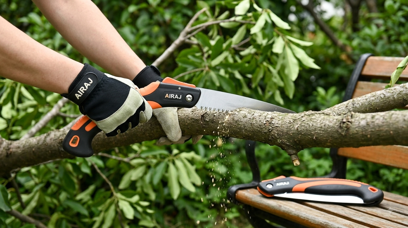 AIRAJ Heavy-Duty Folding Pruning Saw