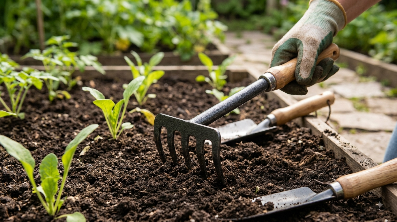 Garden Rake (5 Tooth) - Garden Tool
