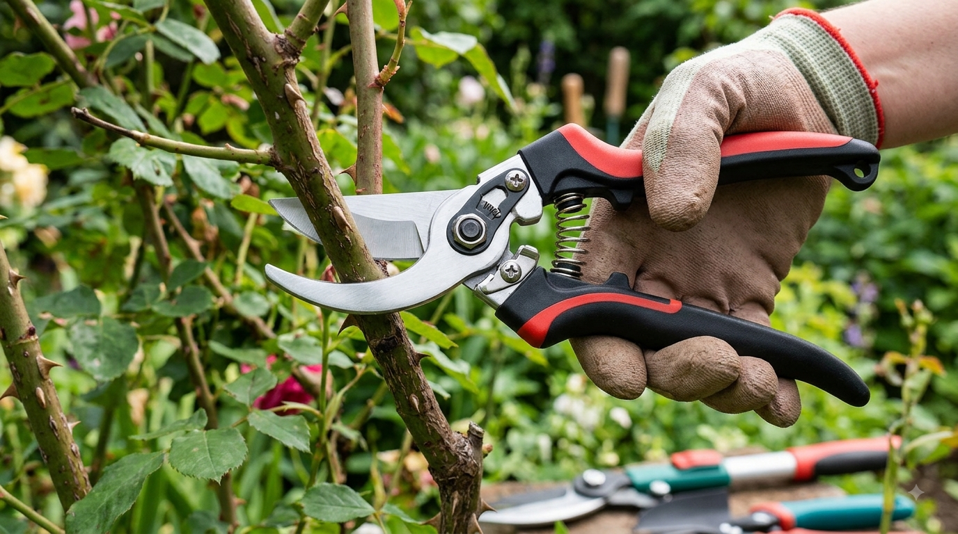 Garden Pruner (Professional, Stainless Steel, Heavy Duty)